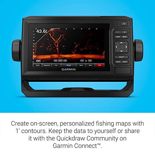 Garmin ECHOMAP UHD 63cv, Keyed Chartplotter with U.S. LakeVü g3 and GT24UHD-TM transducer