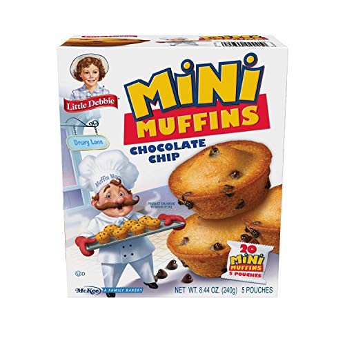 Little Debbie Honey Bun Mini Muffins, 40-1.7 OZ Pouches (8 Boxes)