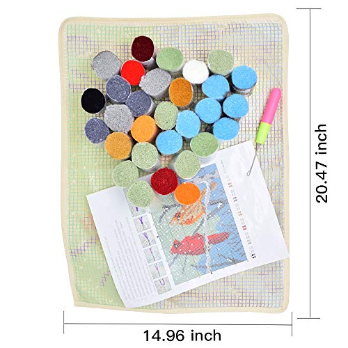 Ylkgogo Latch Hook Kits for Adults/Kids Crocheting Rug Pre-Printed Bat Canvas Embroidery Tapestry Needlework Home Decor 20.5" X 15"