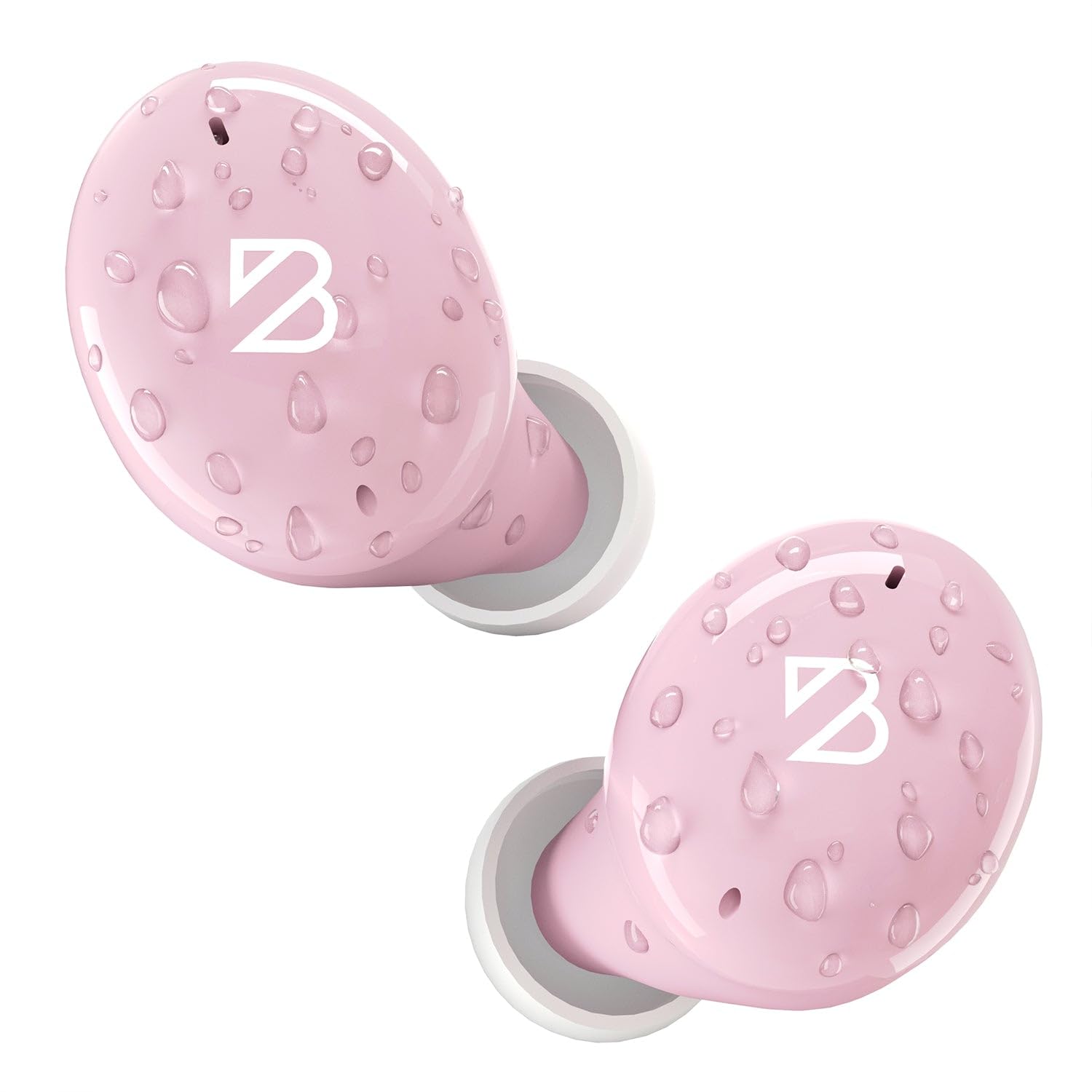 Back Bay Audio Tempo 30 Wireless Earbuds for Small Ears - Award-Winning Sound, Sweatproof Bluetooth Earbuds, Comfortable Ear Buds for Women, Pink Earphones Small Ear Canals, Long Battery Headphones