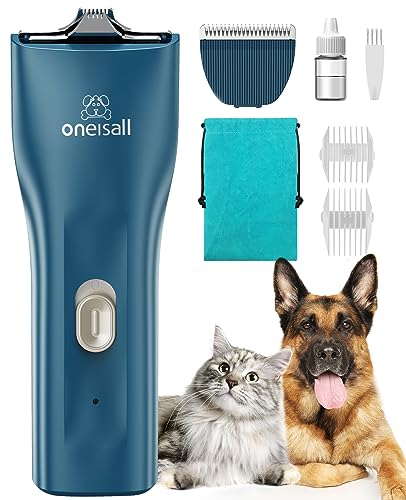 oneisall Pet Clipper for Cat Matted Hair, Pet Shaver for Cats Quiet Pet Hair Clippers Cordless Cat Clippers for Matted Hair Cat Clippers for Long Hair