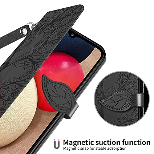 Varohix Case for Samsung Galaxy A55 Wallet Case with Card Holder/Slot Galaxy A55 Cover Slim Flip Folio PU Leather with Magnetic Kickstand,Red