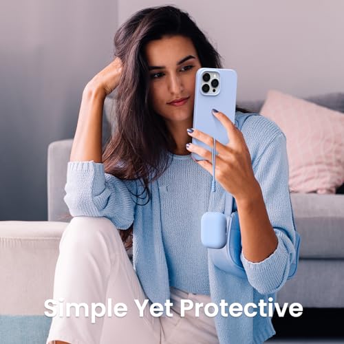 ORNARTO Compatible with AirPods Pro 2 Case 2022, Full Protective Soft Silicone for AirPods Pro 2nd Generation Case, Front LED Visible Skin Cover-Pastel Lilac