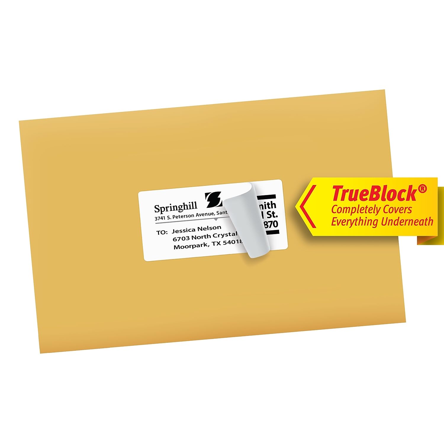 Avery 18163 Shipping Labels with TrueBlock Technology, Inkjet, 2 x 4, White, 100/Pack