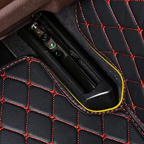 JTXWANG Custom Making Car Floor Mats Compatible with Audi BMW Mercedes-Benz Toyota Lexus Honda Infiniti Nissan Hyundai Kia All Models 2005-2023 (Red)