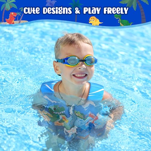Welebar Toddler Swim Vest, Floaties with Adjustable Safety Strap for Boys and Girls Aged 2-10 Years/22-88lbs