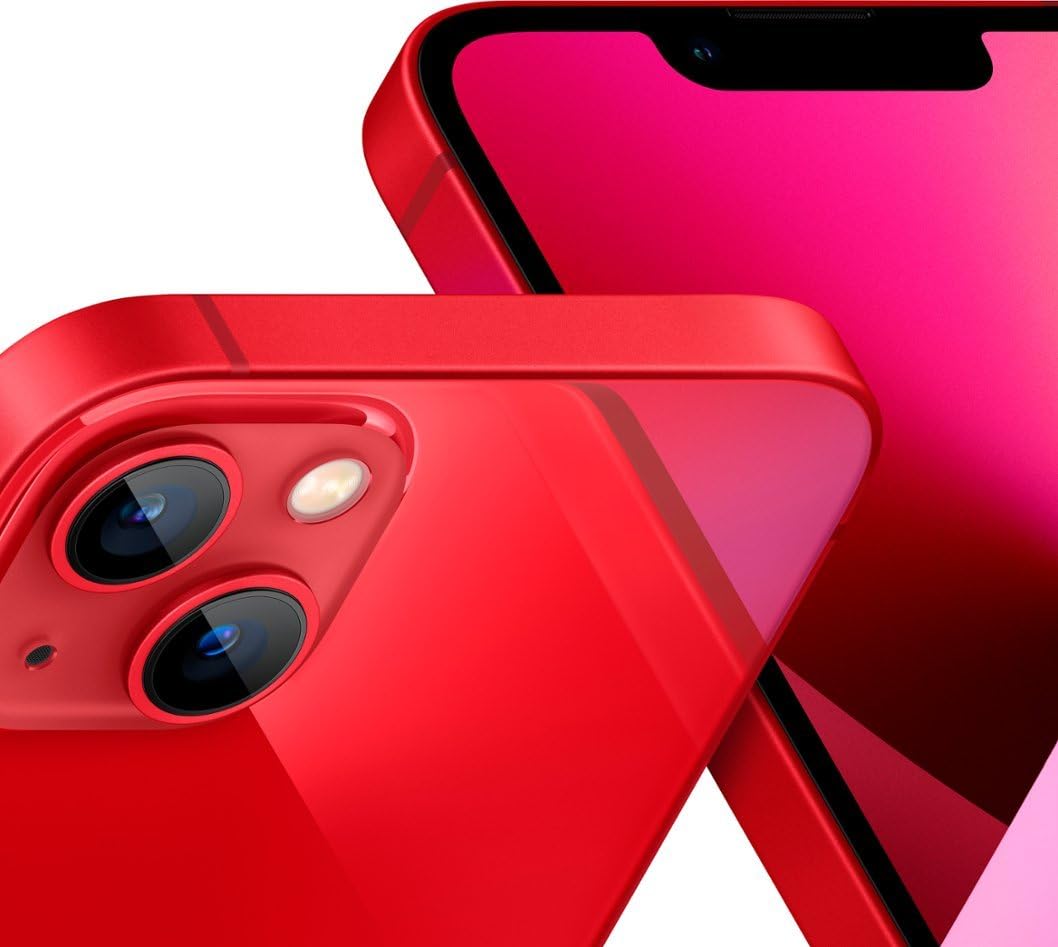 Apple iPhone 13, 128GB, (PRODUCT)RED - Unlocked (Renewed)