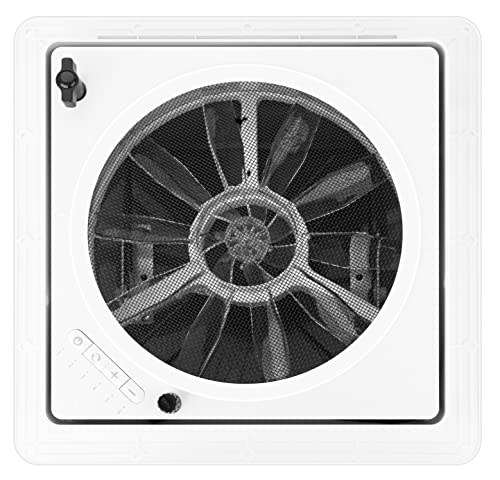 Starvent 11" RV Roof Vent Fan 6-Speed-Reversible (Smoked 11")