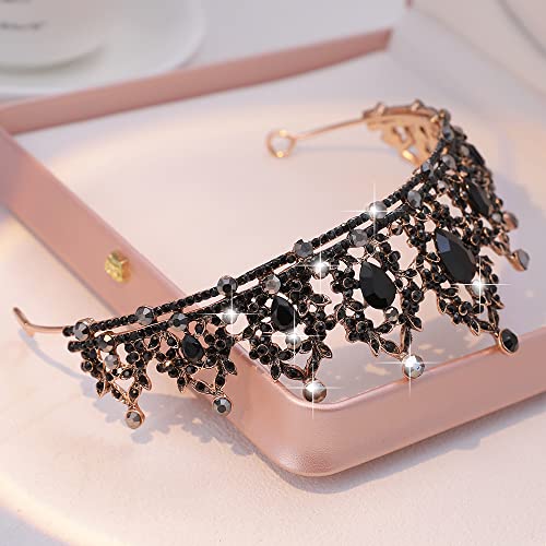 Kamirola - Tiaras Crown for Women Crystal Headbands for Bridal,Wedding and Party Prom Pageant Party,Gothic Halloween Costumes for Women Prom Halloween Accessories…