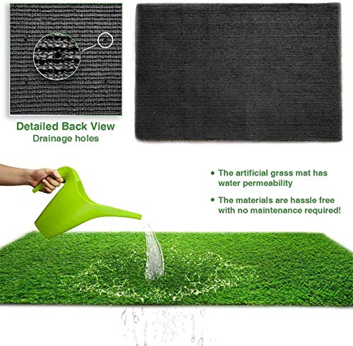 LITA Realistic Artificial Grass Turf Lawn Customized Size 5 x 53 Feet, 1.38" Indoor Outdoor Garden Lawn Landscape Synthetic Grass Mat Fake Grass Rug