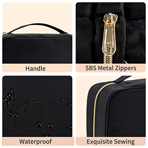 CUBETASTIC Travel Toiletry Bag, Makeup Bag for Women, Portable Water-resistant Small Travel Bag for Toiletries & Cosmetic Essentials