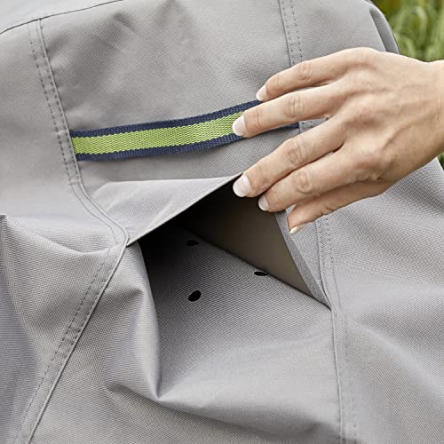 Duck Covers Soteria Water-Resistant 26 Inch Square Patio Ottoman/Side Table Cover, Outdoor Ottoman Cover