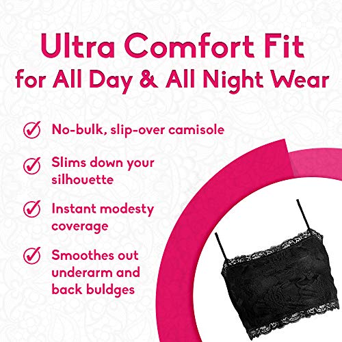 PURE STYLE Girlfriends Women's Plus-Size Camiflage Lined Stretch, Black/Black, 1X