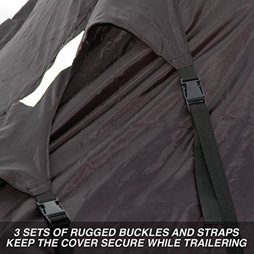 Budge SM-6 Sportsman Snowmobile Cover, Trailerable, Medium, 115" L x 51" W x 48" H,Black