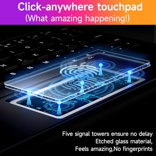 HOU iPad Pro 11 Inch Case with Keyboard M4 2024(ONLY),Magic Keyboard iPad Pro 11 Inch (5th Gen) Keyboard Case for iPad Pro (M4) 11-inch,Multi-Touch Trackpad,7 Colors Backlight,Easy-Set,Black