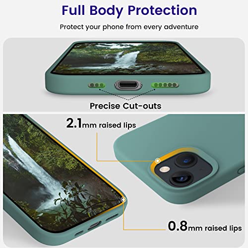 OTOFLY Designed for iPhone 14 Case, Silicone Shockproof Slim Thin Phone Case for iPhone 14 6.1 inch (Midnight Blue)