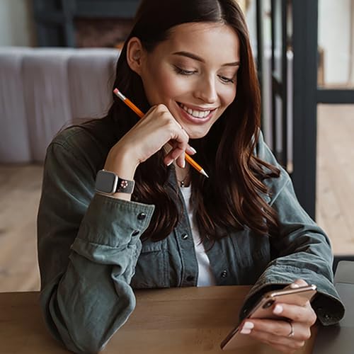 CreateGreat Floral Engraved Band Compatible with Apple Watch Band 40mm 41mm 38mm, Two-Tone Soft Silicone Cute Flower Sport Strap for iWatch Bands Women Series 9 8 7 6 5 4 3 2 SE,Ultra/2-BK/PK
