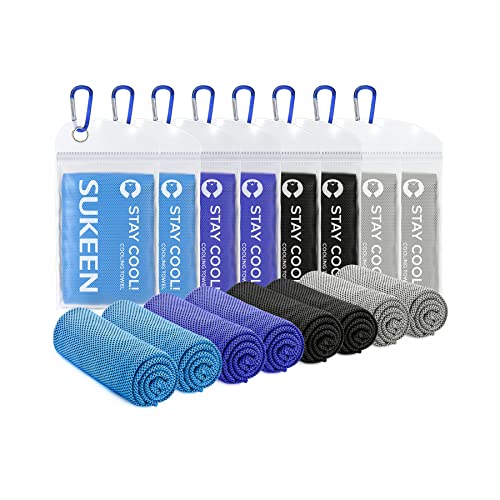 Sukeen Cooling Towel for Neck and Face(40"x12"),Ice Towel,Soft Breathable Chilly Towel,Microfiber Towel for Yoga,Sport,Running,Gym,Workout,Camping,Fitness,Workout & More Activities