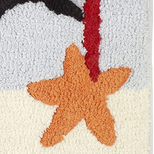 Avanti Linens - Bath Mat, Cotton Rug with Non-Skid Backing, Christmas Inspired Bathroom Accessories (Holiday Collection, Santa)