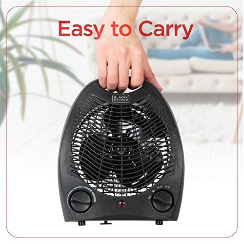 Title: BLACK+DECKER Lightweight Space Heater for Indoor Use, 1500W Infrared Heater with Overheat Protection