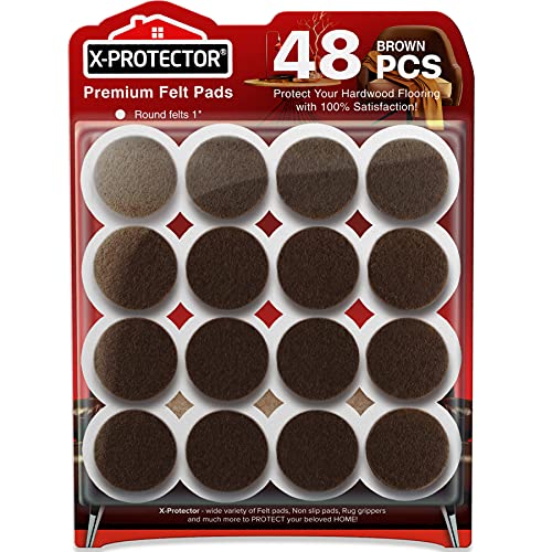 235 pcs Felt Furniture Pads Brown & Beige X-Protector! Huge Quantity of Furniture Pads for Hardwood Floors – Your Ideal Wood Floor Protectors for Furniture. Protect Any Type of Hard Floor!