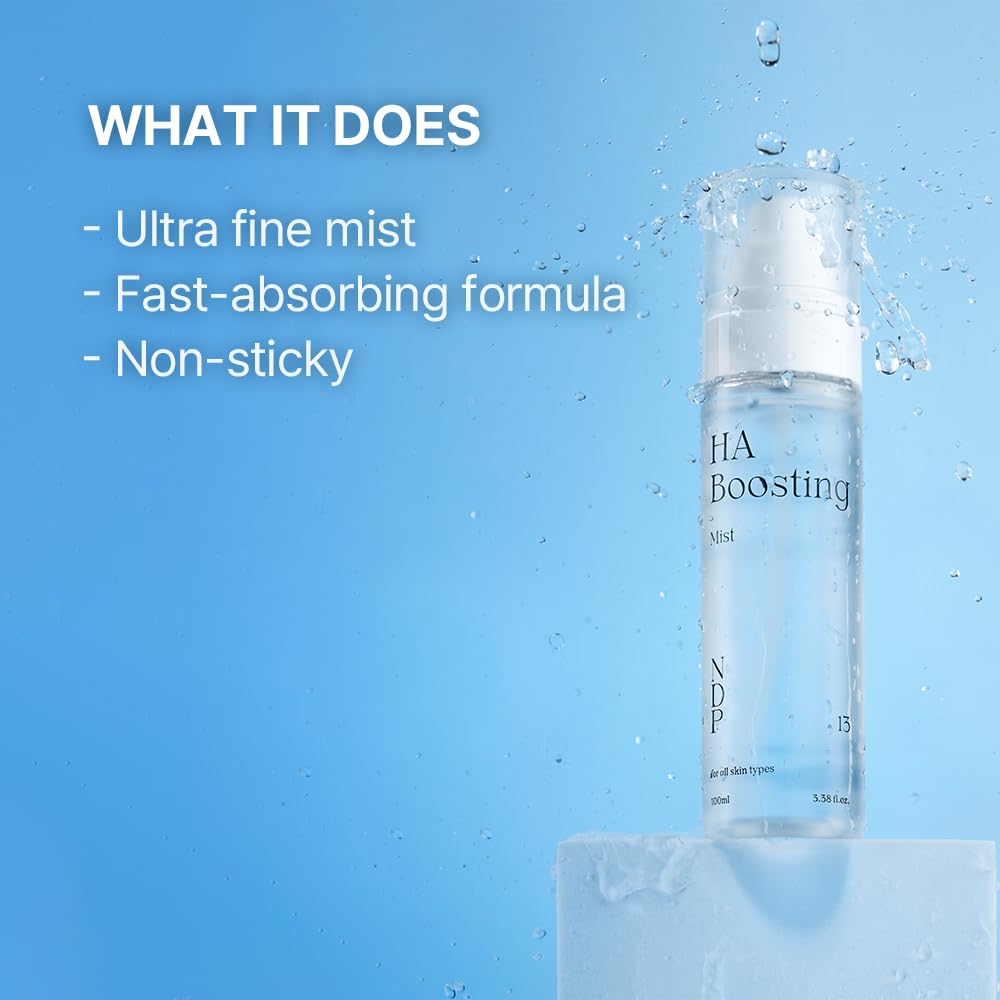 Natural Derma Project Skin Refreshing Hyaluronic Acid Face Mist, HA Boosting, Hydrating, Plumping 100ml