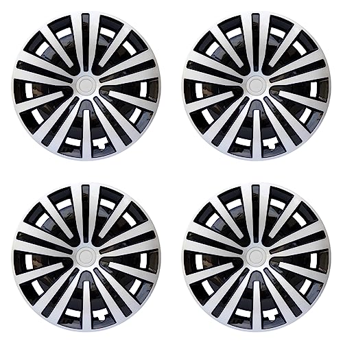 Hubcap Wheel Cover Replacement R14 Hub Caps Universal Wheel Rim Cover ABS Material Exterior Accessories for Car Truck SUV Sedan -Set of 4