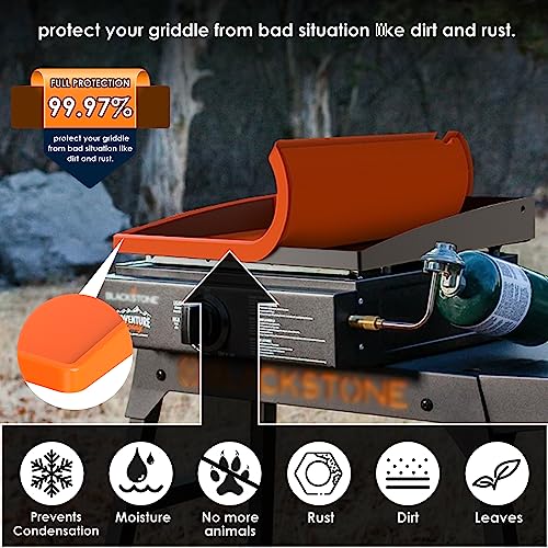 Upgraded Griddle Cover Mat Grill for Blackstone 17" Griddle, Full-edge Silicone Grill Mat 17 ",Heavy Duty Griddle Silicone Mat for Blackstone 17",Protect Grill from Rust,Insects, Leaves&Debris