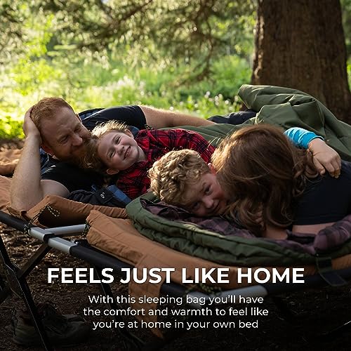TETON Sports Bridger Canvas 0 Degree Sleeping Bag. Finally, stay warm camping; For Adults and built to last