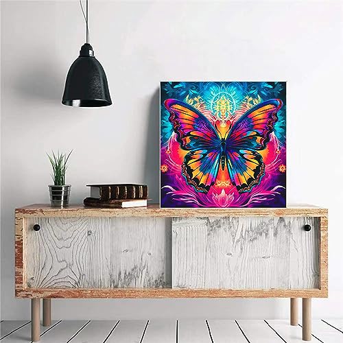 DIY 5D Diamond Painting Kits for Adults Gem Art Painting Kit Beginner DIY Diamond Painting Kit Mosaic Art for Adults Relax & Home Wall Decor 16Inchx16Inch (Flower)