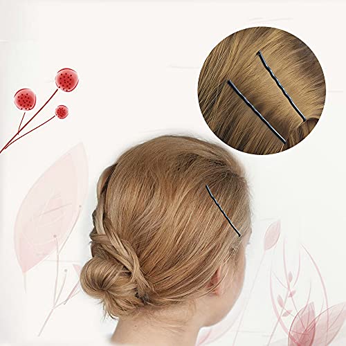 YINGFENG Jumbo Hair Pins for Women: 220pcs 2.76 Inch Large Blonde Bobby Pins, Long Gold Hair Pins with Box, Reusable Non-Slip Pins for Thick Hair