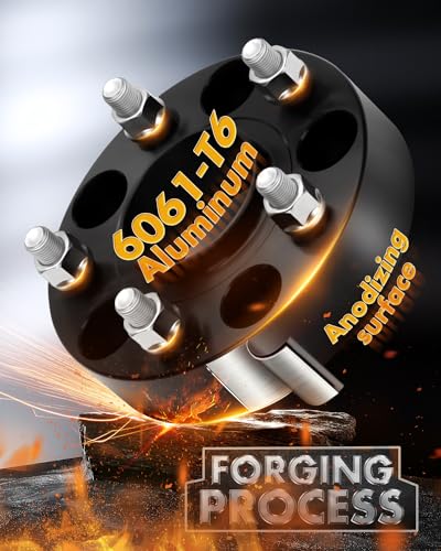 dynofit 1.5" 5x5 Wheel Spacers for 2007-2018 Jeep Wrangler JK, 1999-2010 Grand Cherokee WJ WK, 71.5mm HubCentric Wheel Spacers for 2005-2010 Commander XK, 1/2"-20 Thread, 1.5 inch Forged Spacers, 4Pcs