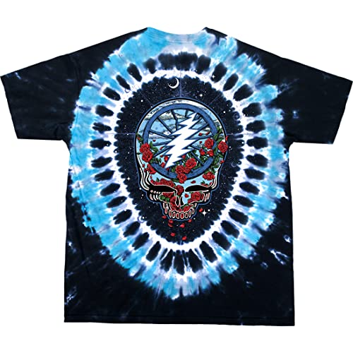 Liquid Blue Men's Standard Grateful Dead Steal Your Bertha T-Shirt, Tie Dye, Small