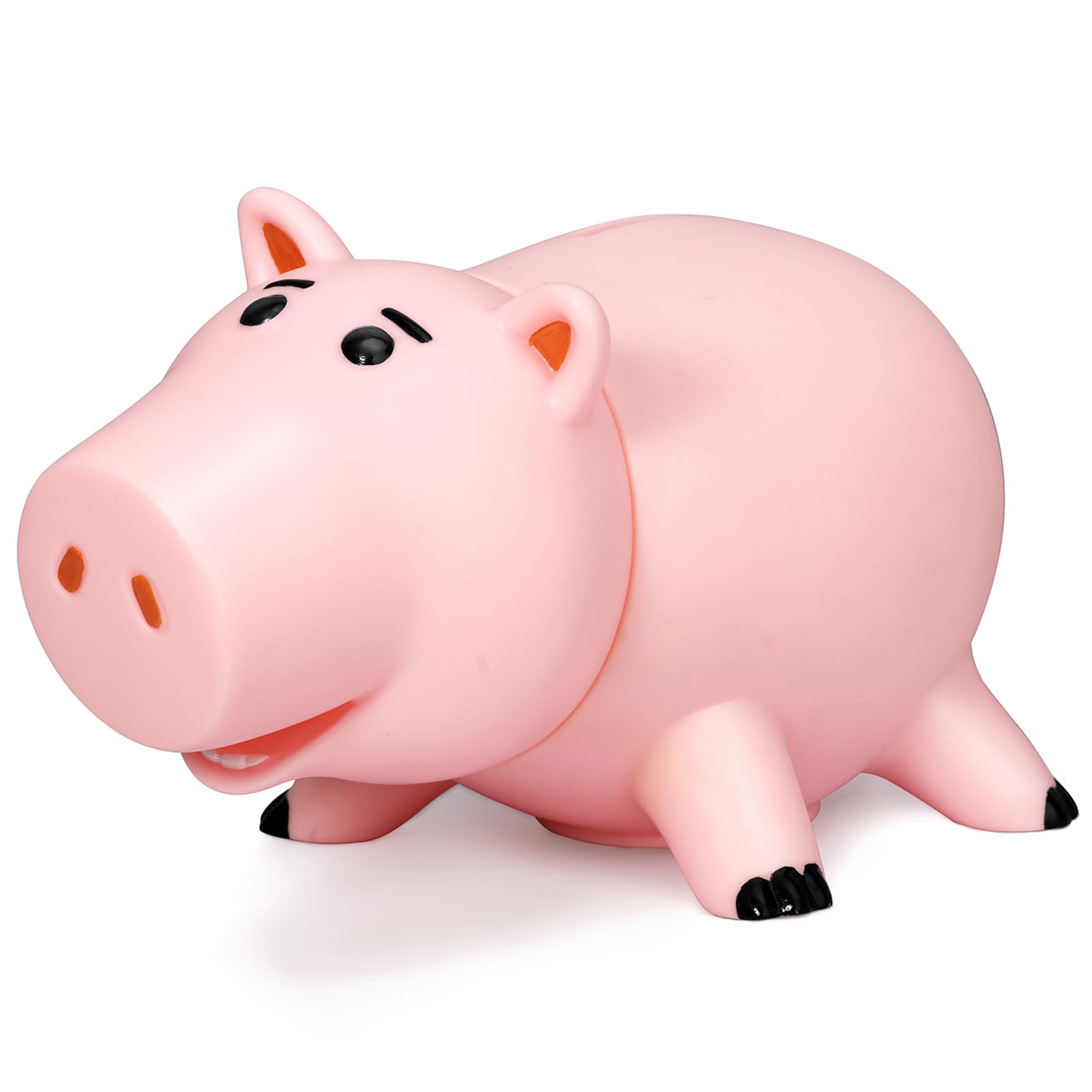 Hamm Piggy Bank Cute Pink Pig Money Box Plastic Saving Coin Box with Color Package Money Bank Great Gift Toy for Kid Children Girls Boys