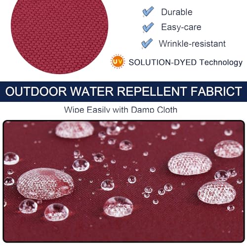 NettyPro Outdoor Patio Bench Swing Cushion Cover Replacement Water Resistant UV Protection Outside Loveseat Cushion Slipcovers with Zipper, 48 x 18 x 3 Inch