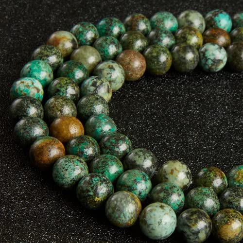 100pcs 6mm Blue Turquoise Beads Natural Gemstone Beads Round Loose Beads for Crafting and Jewelry Making