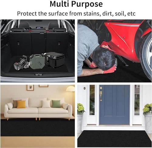 AAIN 2 Pcs Oil Spill Mat,Dual Material Synthesis, Waterproof & Highly Absorbent.36x59IN Garage Floor Mats for Oil, Water & Liquids. Perfect for Gyms & Shops