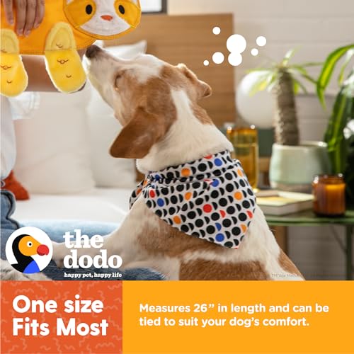 The Dodo Dog Bandana, Dodo Print; One Size Fits Most; 26 Inch Dog Bandana Triangle; Dodo Pattern Neck Kerchief for Dogs, Everyday Pet Apparel Accessories
