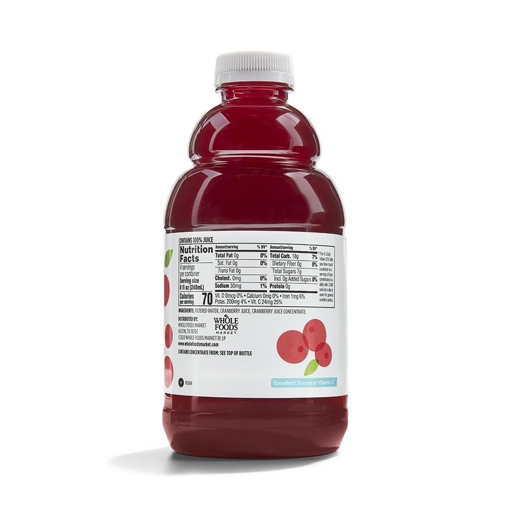 365 by Whole Foods Market, Juice Cranberry, 32 Fl Oz