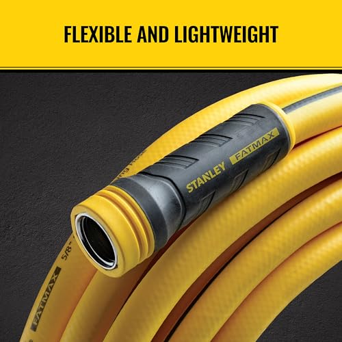Stanley Fatmax Professional Grade Water Hose, 50' x 5/8", Yellow 500 PSI