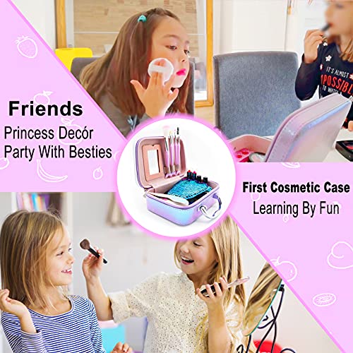 Kids Makeup Set for Girls - Non Toxic Washable Mermaid Makeup, Toys for Girls 5-7, 8-12, Mermaid Toys for Girls, Real Make Up for Little Girl,Party Gifts for Halloween Christmas Birthday