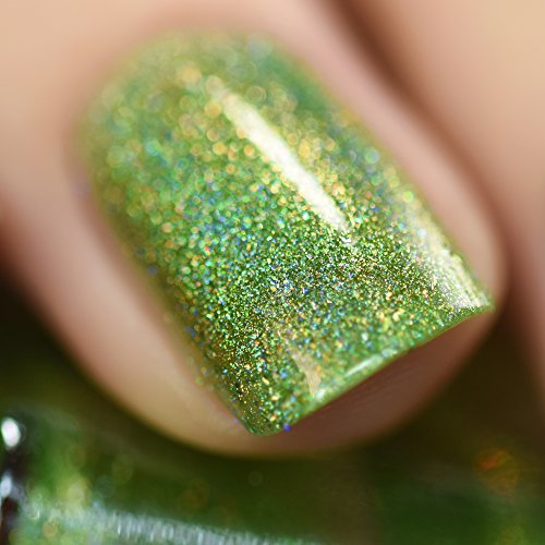 ILNP Brilliance - Pale Gold, Pinkish Bronze, Light Green Ultra Chrome Color Shifting Flakie Nail Polish