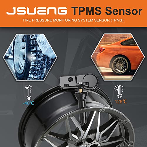 Jsueng TPMS Sensor GM, 1-Pack Tire Pressure Monitor Sensors Compatible with Buick Cadillac Chevy Silverado GMC Pontiac Saturn Suzuki Hummer Saab Replace#13586335 13598771 13598772