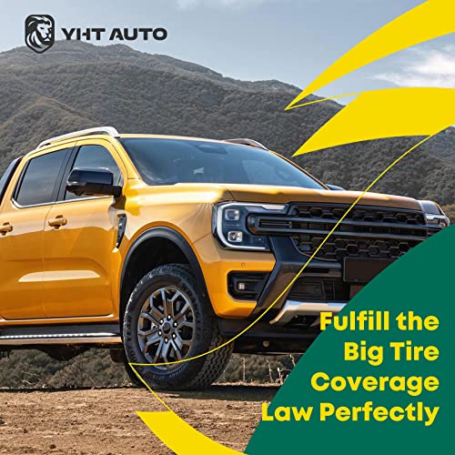 YHTAUTO OE Factory Style Fender Flares w/Hardware Kit Replacement for Dodge Ram 1500 2009-2018, Ram 1500 Classic 2019-2022, Matte Black Wheel Flare Cover Protector, Set of 4, Front & Rear