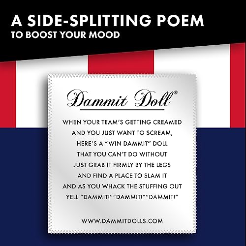 Dammit Doll - Classic Random Color, Stress Relief - Gag Gift - 1 Doll - Sports Themed