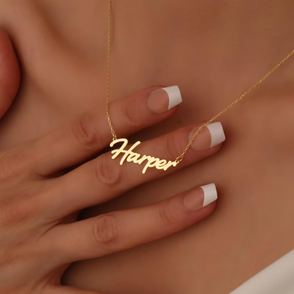 DayOfShe Custom Name Necklaces for Women Birthday Gifts, Layered Name Necklace Personalized Christmas Jewelry Gift for Wife Mother