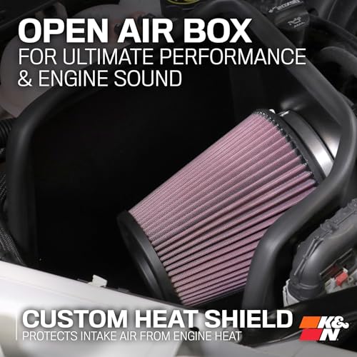 K&N Cold Air Intake System: High-Flow Air Filter, Increase Performance & Towing: Compatible with 1994-2004 Chervolet/GMC Silverado 1500,2500,3500, Sierra 1500, 57-3021-1