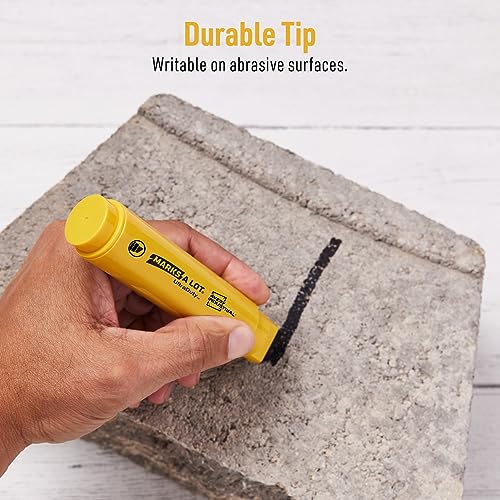 Avery Marks A Lot UltraDuty Permanent Markers, XL Wide 18mm Chisel Tip, Water Resistant, 1 Black Industrial Marker (29865)