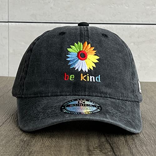 KUBILA Dog Dad Hats for Men Mom,Dog Dad Baseball Cap for Papa Grandpa,Washed Black