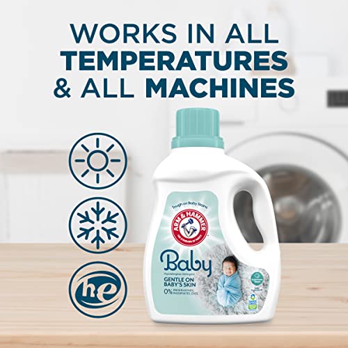 Arm & Hammer Baby, 77 Loads Liquid Laundry Detergent, 100.5 Fl oz